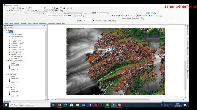 AFFICHAGE DU MNT EN VUE 3D DANS ARC GIS /// VUE 3D DANS ARC MAP /// MNT EN VUE 3D DANS ARC SENE смотреть онлайн