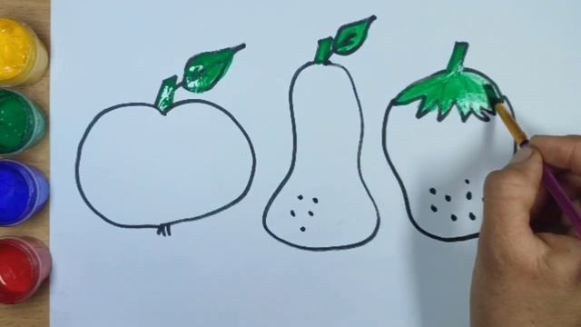 Рисование фрукты для детей смотреть онлайн