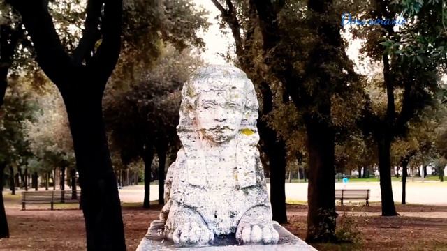 ROME, ITALY, VILLA BORGHESE MUSEUM GARDEN . смотреть онлайн