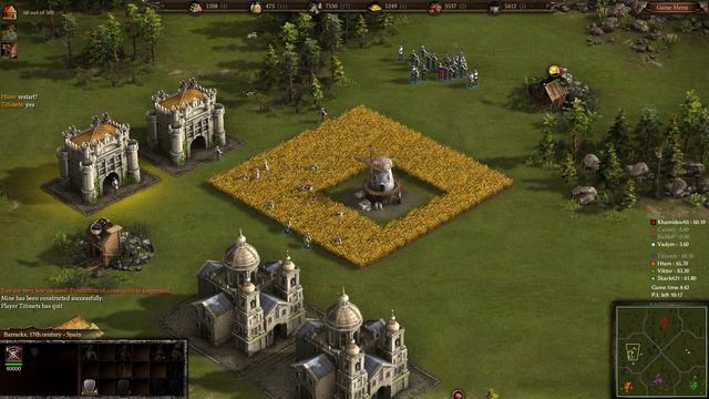 Cossacks 3 - Multiplayer #2 - 4 vs 4 - How to win in 06:40 minutes - Easy Game смотреть онлайн