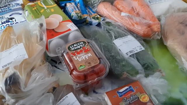 Закуп продуктов на 2-х человек в гипермаркете Магнит. смотреть онлайн