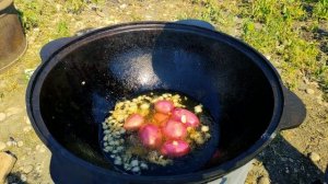 МОЛОДАЯ КАРТОШКА В КАЗАНЕ! КАК ПРИГОТОВИТЬ, САМЫЙ ПРОСТОЙ РЕЦЕПТ+ СЕКРЕТНЫЙ СОУС!