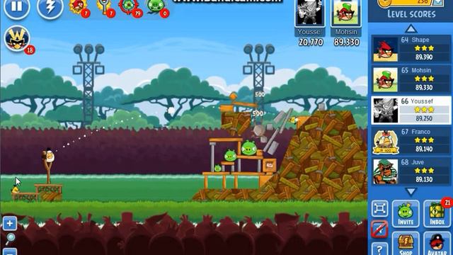 Angry birds Friends Tournament week 42 Level 1 91k level 2 82k level 3 100k No power ups смотреть онлайн