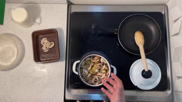 Грибной крем суп (шампиньоны ) смотреть онлайн