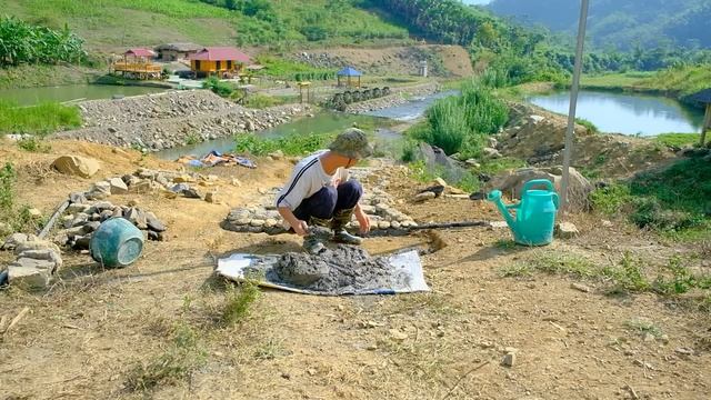 Complete the natural stone STAIRS leading to the chicken farm, how to raise chickens at Sang Vy far смотреть онлайн