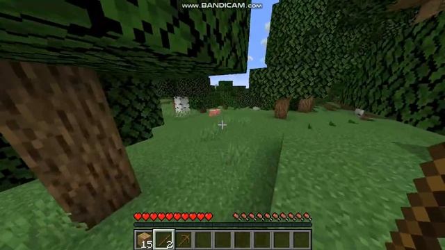 Minecraft (выживание): как скрафтить верстак, создать деревянную кирку и каменную кирку смотреть онлайн