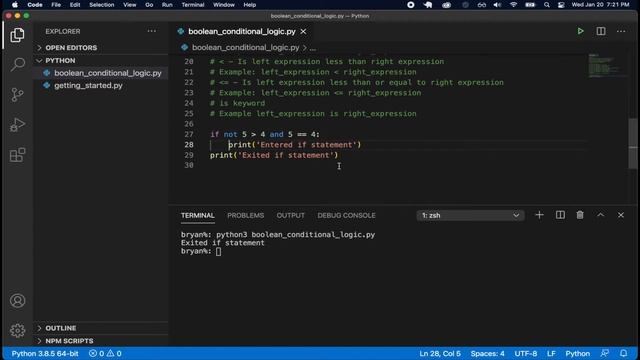 Python 3 For Beginners | Part 2 - Boolean & Conditional Logic смотреть онлайн