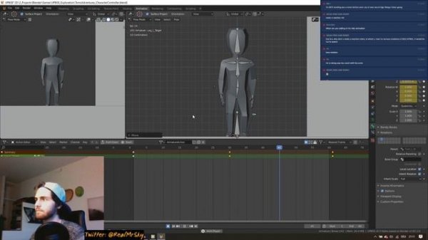 UPBGE 0.3 Making a Game with your suggestions | Part 1 - Character Setup