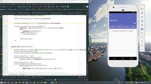 Android Project-English Dictionary with Java SQL смотреть онлайн
