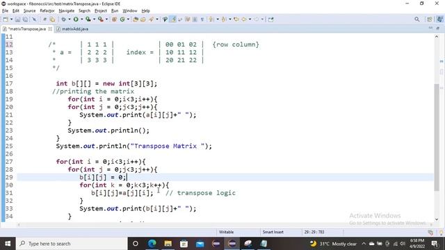 Matrix Transpose in JAVA (Tamil) смотреть онлайн