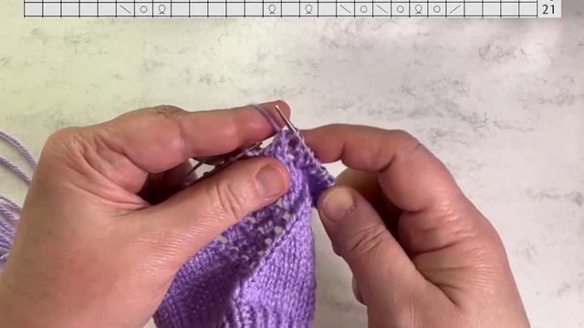 Ажур "Перуанская кошка". Вязание спицами. смотреть онлайн