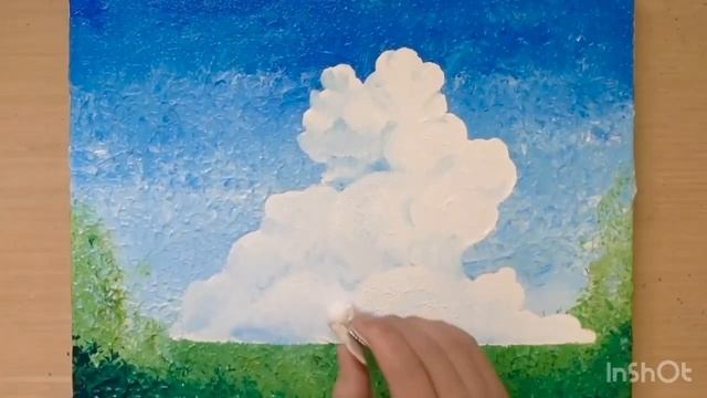 Учимся рисовать яркий пейзаж смотреть онлайн