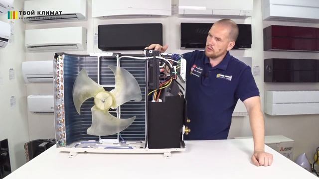 Обзор наружного блока сплит-системы Gree Amber Standart GWH12YC K6DNA2A.mp4 смотреть онлайн
