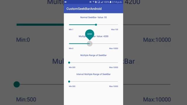 Custom discrete seek bar in android смотреть онлайн