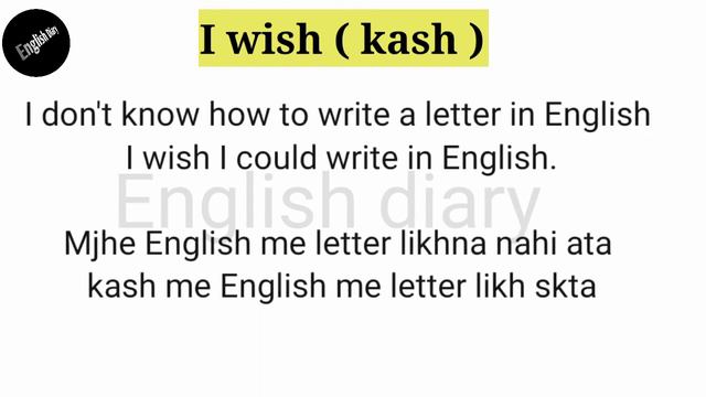 use of 'I wish' in sentences with urdu explanation смотреть онлайн