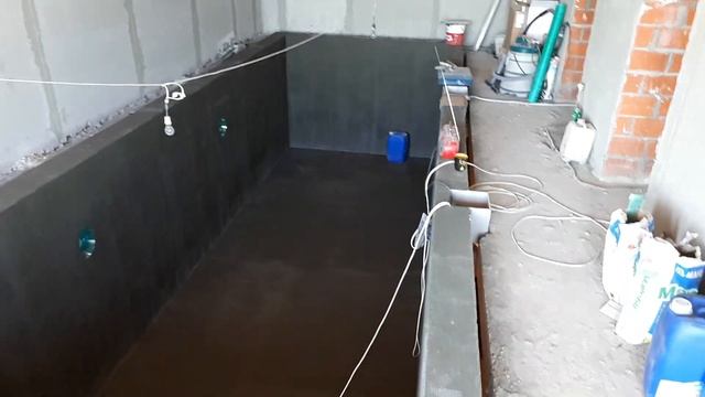 КАК ПОСТРОИТЬ БАССЕЙН. Гидроизоляция бетонной чаши - СТРОИМ БАССЕЙН +7 (926) 224-71-44 смотреть онлайн