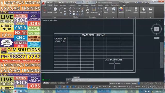 Table Command in Autocad 2018 2D| HOW TO CREATE TABLE IN AUTOCAD 2018 IN HINDI tutorial | autocad смотреть онлайн