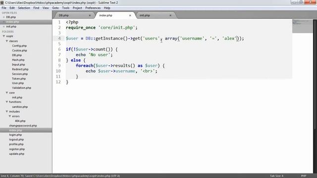 05 UserSpice DB Class Part 3 смотреть онлайн