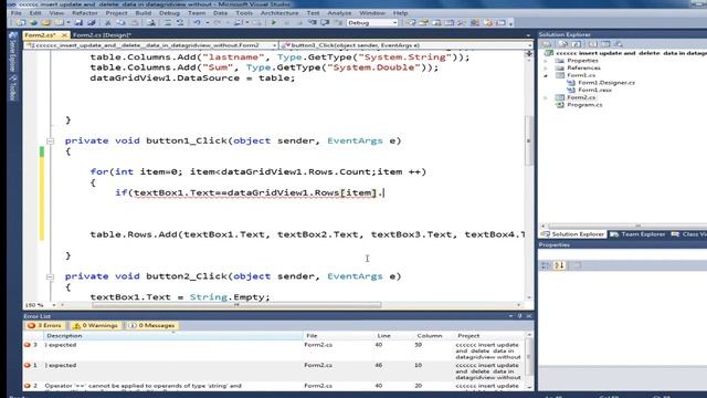 Programming C#: How to prevent duplicate data when insert to datagridview смотреть онлайн