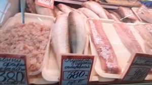 Мой отпуск. Калининград. Прогулка по рыбному и сырному отделам Центрального рынка