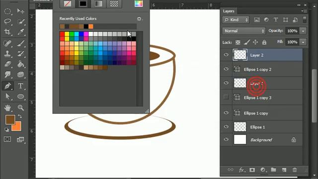 Graphics design part 3 how to make Coffee logo in photoshop 2017 смотреть онлайн