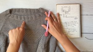 Мужской Джемпер спицами / Мои расчеты и как вязала/ Реглан сверху.