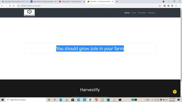 Agricultural Crop Recommendations based on Productivity and Season - IEEE Python Projects 2021-2022 смотреть онлайн