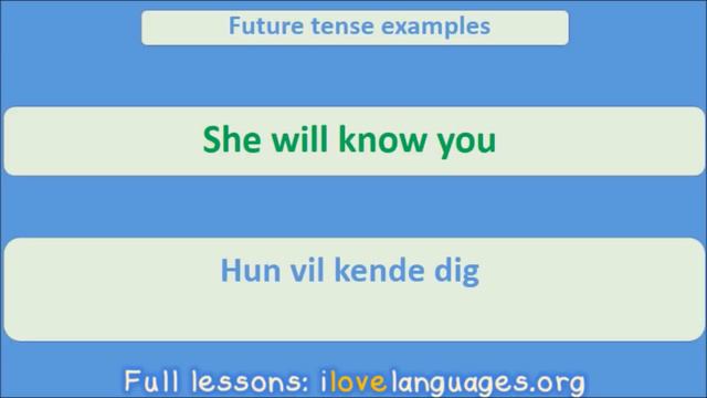 Danish Verbs | Present, Past & Future Tense| Learn by Example смотреть онлайн