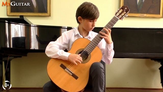 Этюд "Шмель", Э. Пухоль. Исп. Москалик Михаил (12 лет). (0+) смотреть онлайн