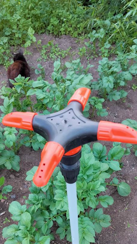 Распылитель для огорода «ЖУК». Круговой полив большого радиуса смотреть онлайн