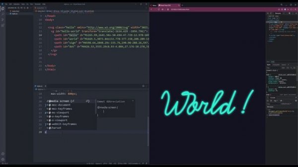 Hand draw effect HTML+CSS animation. CSS only. Эффект рисования от руки HTML+CSS анимация