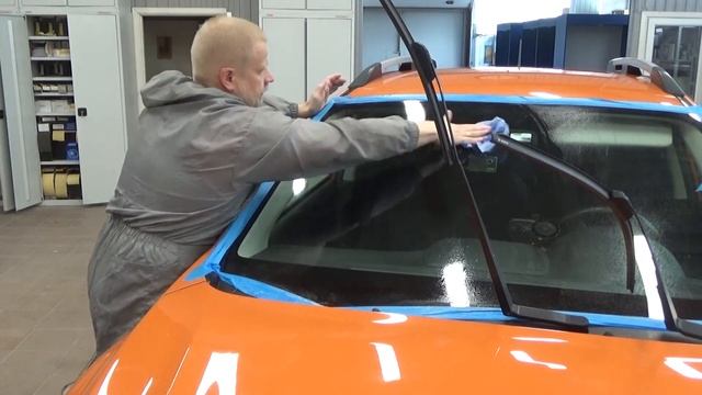 Полировка авто своими руками. Полировка лобового стекла. смотреть онлайн