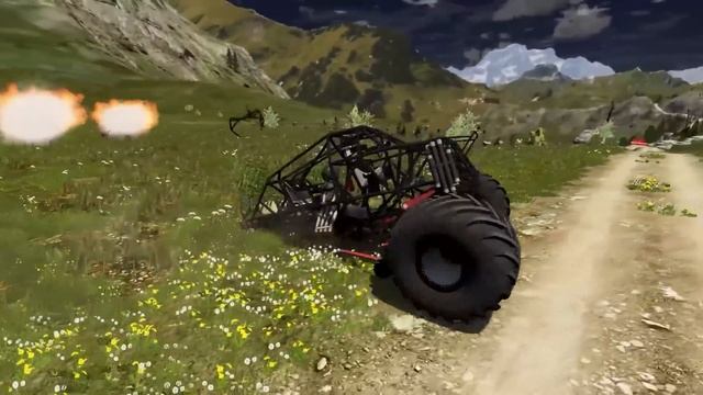 Monster Truck Madness #6 | Long Jumps And Crashes | BeamNG Drive - Griff's Garage