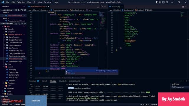 Laravel 9 Small E-Commerce - Admin Create Product Resource смотреть онлайн