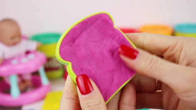Малышка Маша цветные сендвичи Учим цвета MIX смотреть онлайн