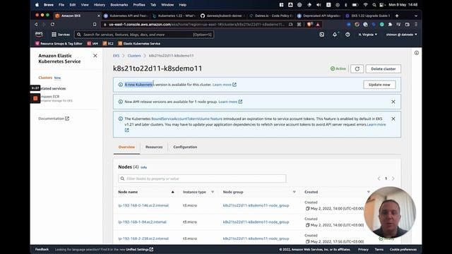 EKS 1.22 Upgrade Tutorial | Beware of Removed APIs! смотреть онлайн