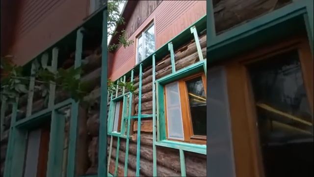 Утепляем фасад бревенчатого дома #утепление #эковата #бревно смотреть онлайн