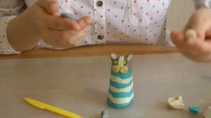 КОТ РЫБОЛОВ лепка пластилин