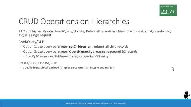 Siebel CRM REST API 23.7 Update смотреть онлайн