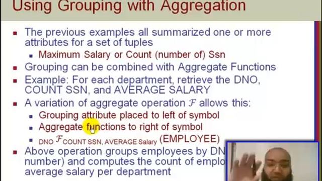 Chapter 6 - Relational Algebra Operations - Aggregate Functions- Part 10 смотреть онлайн
