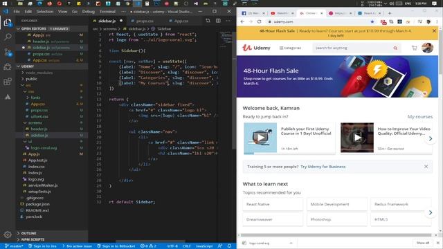 Udemy Clone with ReactJS - 1 смотреть онлайн