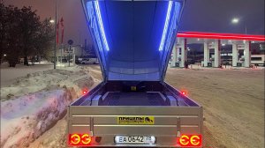 Доработанный прицеп для снегохода, квадроцикла и трех кроссовых мотоциклов