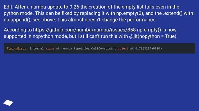 Numpy optimization with Numba смотреть онлайн