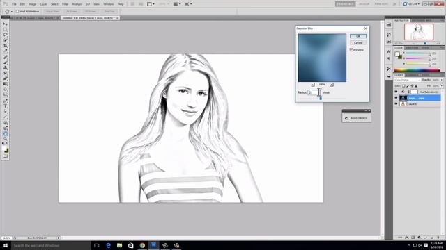 {*New} How to Convert Photo to Line Drawing in Photoshop смотреть онлайн
