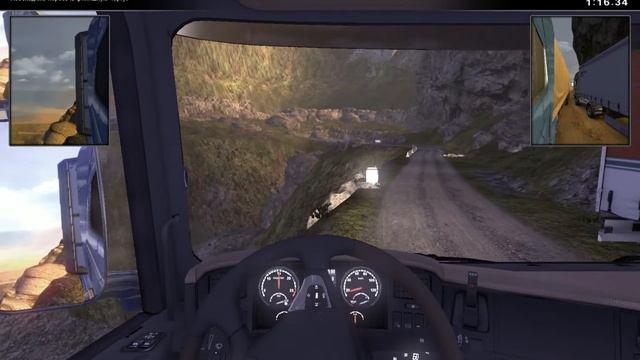 SCANIA Truck Driving Simulator - Дорога смерти (Road of death) смотреть онлайн