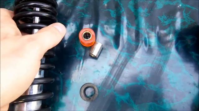 Амортизатор 310mm Dio 34-35 GBL GBLK ZX . Замена сайлентблока. смотреть онлайн