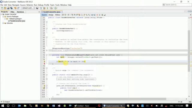 Java GUI - Develop Grade Converter смотреть онлайн