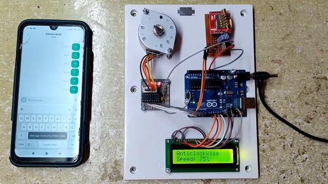 GSM Based Stepper Motor Control Using SMS