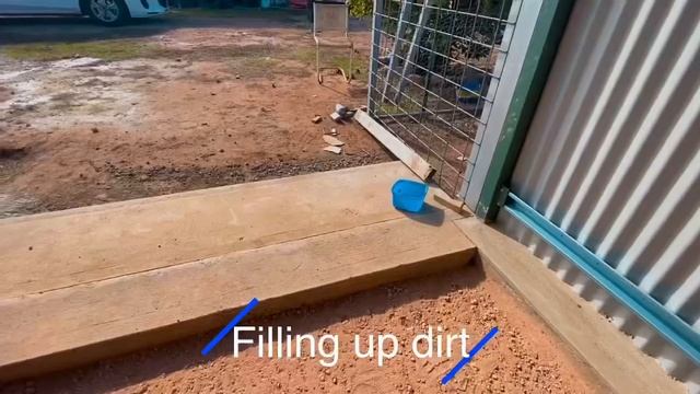 Carport Project Part6 | Front Border & Filling Up Dirt | Lizzy81 Dawkins