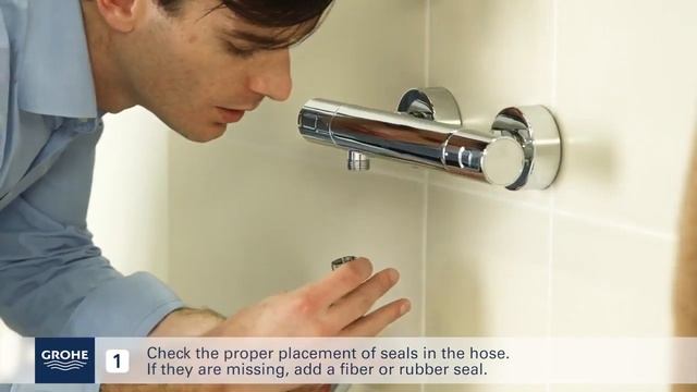 GROHE замена шланга и ручного душа смотреть онлайн